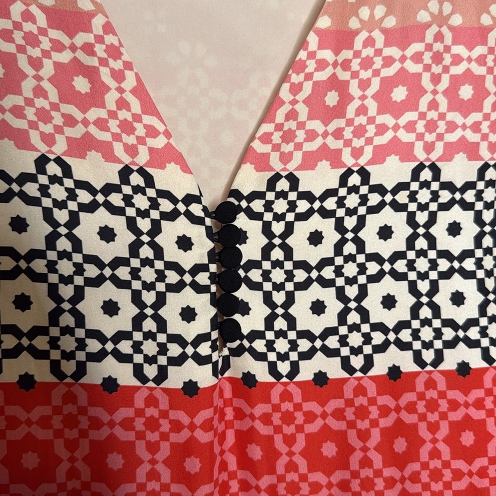 Derek Lam 10 Crosby 100% Silk Carnation V-Neck Dress‎ - 6 - Picture 7 of 12